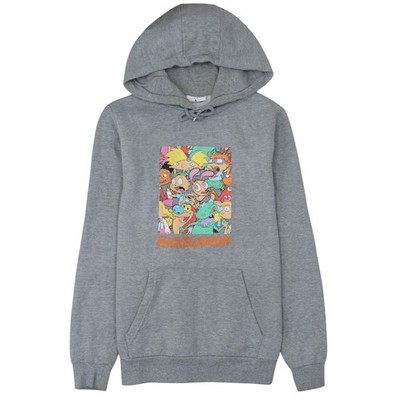 Primark Nickelodeon Grey Hoodie L Damen Cartoon Pullover Sweatshirt
