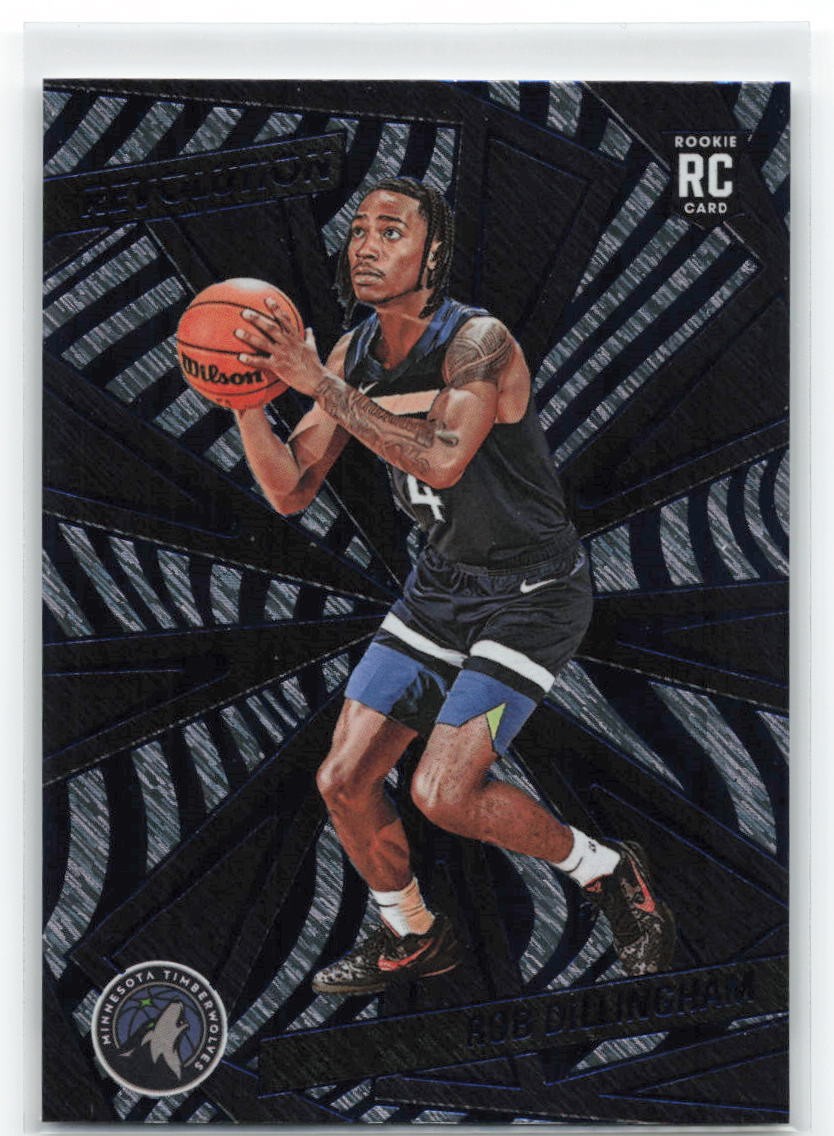 2024-25 Panini Revolution Blue Storm Rob Dillingham #105 Timberwolves (RC)