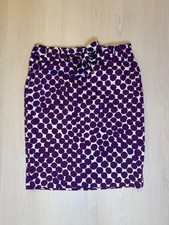 MaxMara Women’s Women’s Purple Polka Dot Pencil Skirt Size EU 44 / IT 48 Cotton