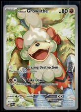 Hisuian Growlithe Holo Illustration Rare SV06: Twilight Masquerade 181/167 NM on eBay