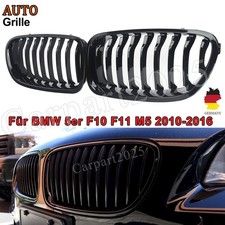 Frontgrill Schwarz Glanz für 5er BMW F10 F11 M5 10-2017 Einzelsteg Kühlergrill