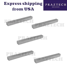 5 Pcs 1/4" x 1/4" x 2-1/2" HSS Square Tool Bits for Lathe, Fly Cutter & Milling