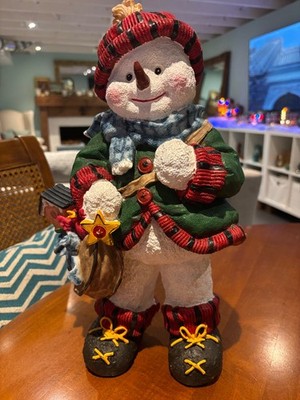 Vintage 15'' Snowman Christmas Figurine by Far East Brokers