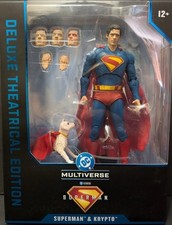 McFarlane DC Multiverse Deluxe Theatrical Edition SUPERMAN & KRYPTO Figures NEW