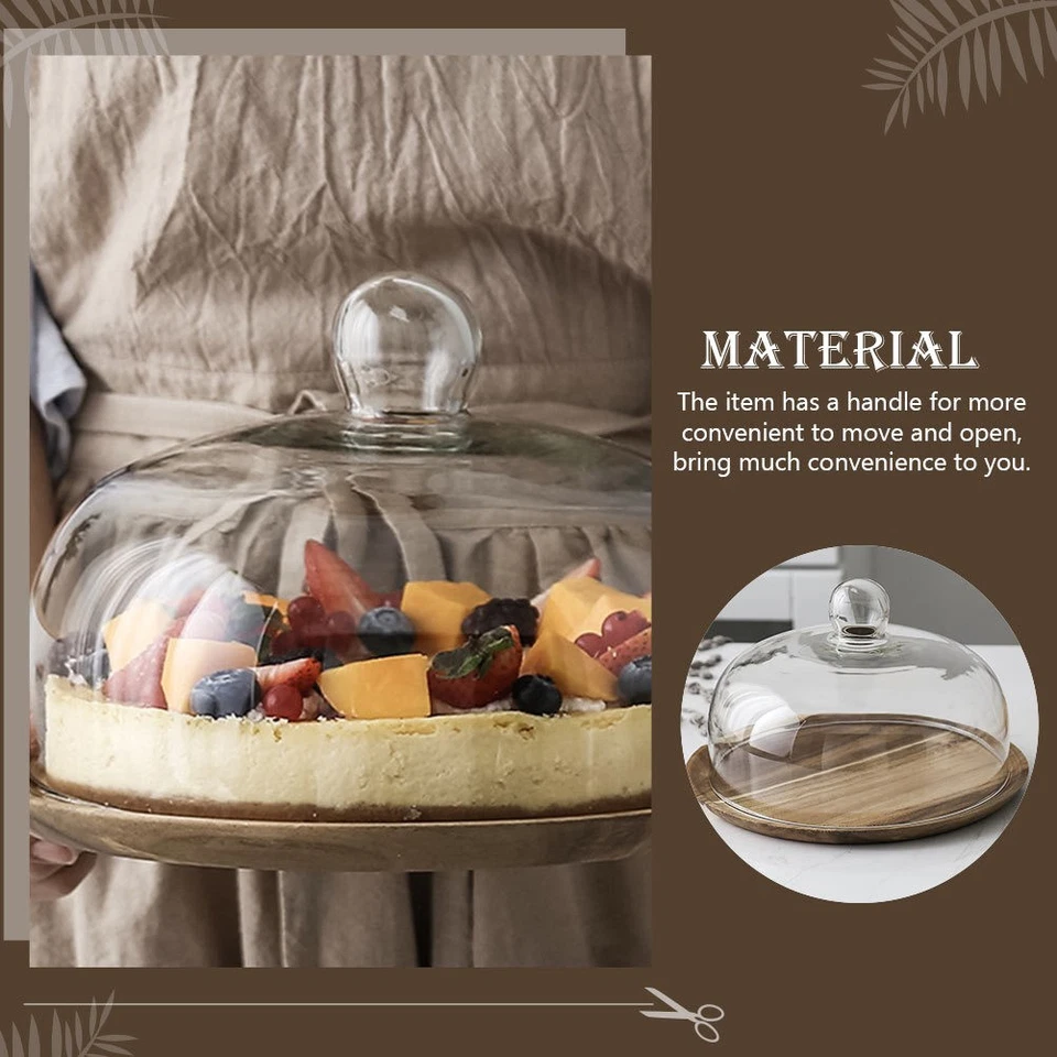 1 Satz Holzkuchen-Tablett Küche Kuchenplatte - Bild 3 von 4