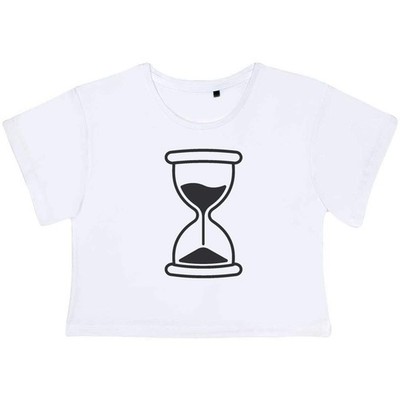 ''Sand Timer'' Damen Baumwolle Crop Tops (CO060309)