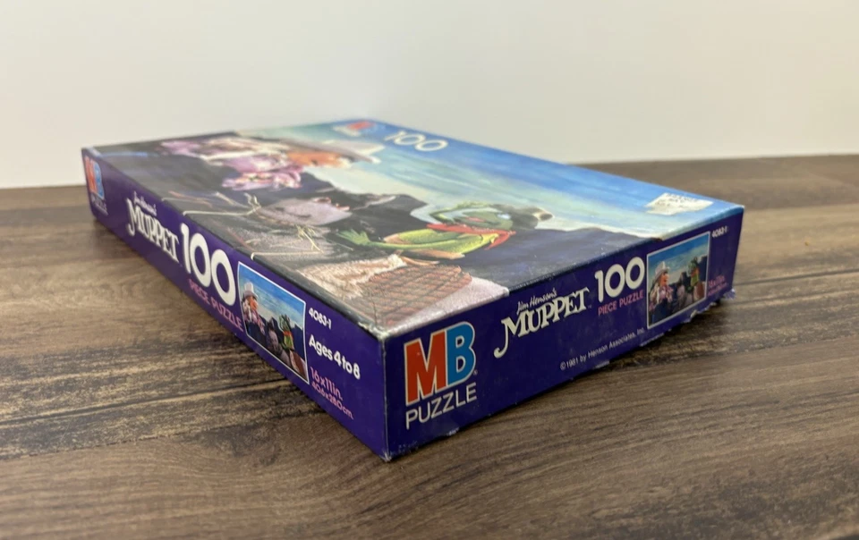 Rompecabezas vintage de 100 piezas de los Muppets Piggy Kermit Western Cowboy Horse 1981 Foto 2 de 4