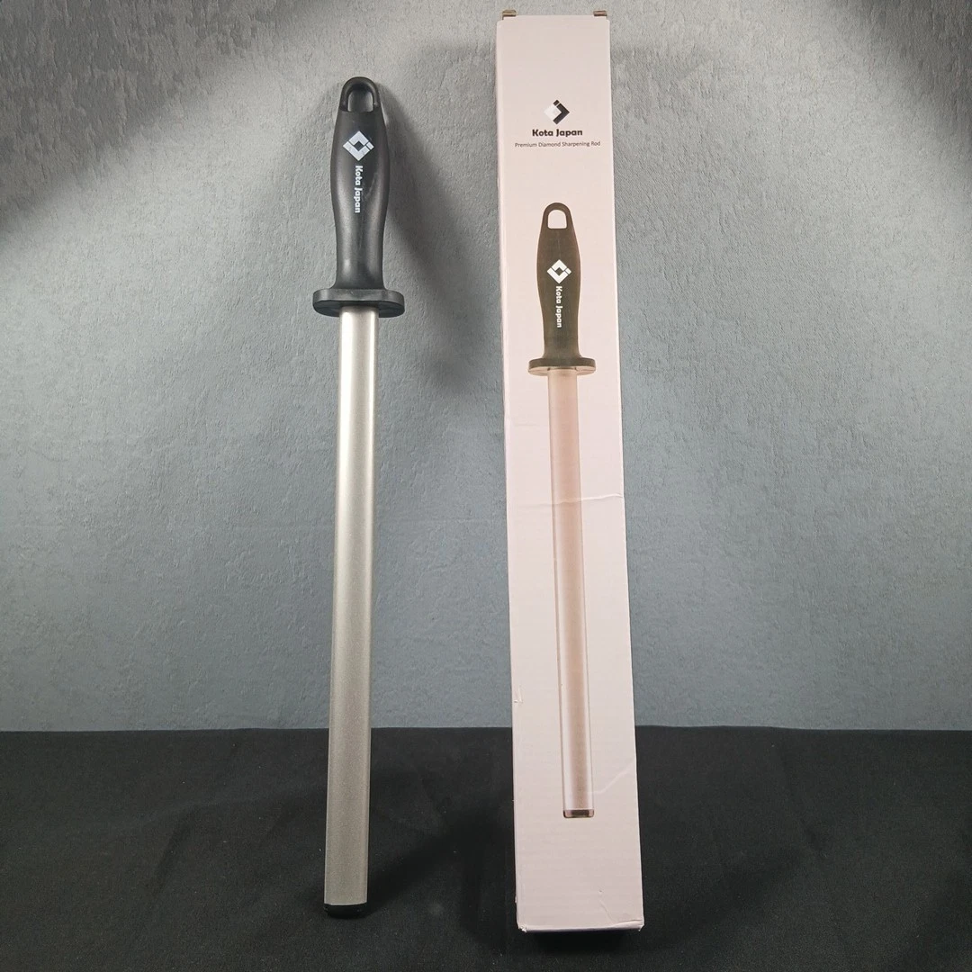 Kota Japan 12 in. Diamond Carbon Steel Professional Knife Sharpener Rod
