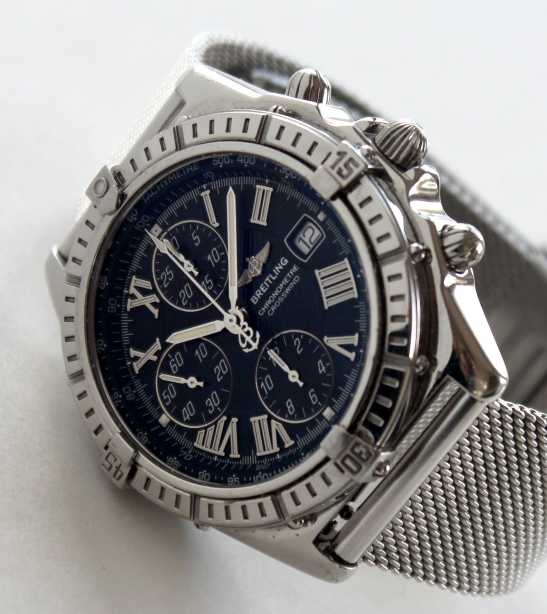 BREITLING Watch, A13355 CROSSWIND, 43mm, automatic chronograph