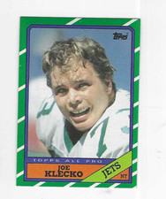 1986 TOPPS JOE KLECKO #108 NEW YORK JETS