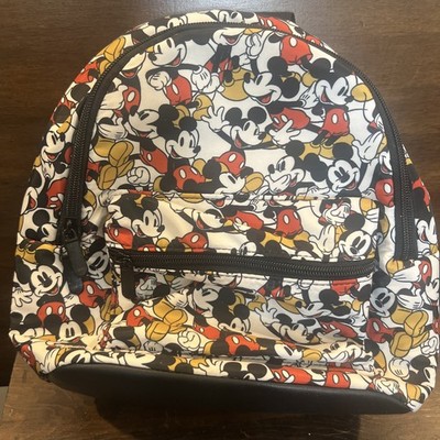 Bioworld Disney Mini Backpack All Over Multi-Color Mickey Mouse Print Nylon