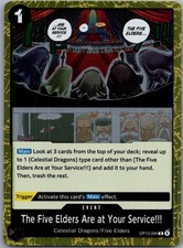 The Five Elders Are at Your Service!!! OP13-096 Carrying On His Will Foil Rare R