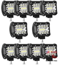 4 Inch LED pod Lights, 4INCH 60W Square Work Light Pods 12V 24V Lights Bar