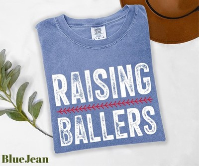 Comfort Colors Raising Ballers Shirt Baseball Mom Shirt Game Day Shirt Baseb