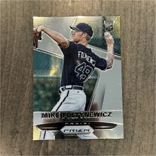 Panini 2015 Prizm Mike Foltynewicz Atlanta Braves Rookie #177 Baseball Card. rookie card picture