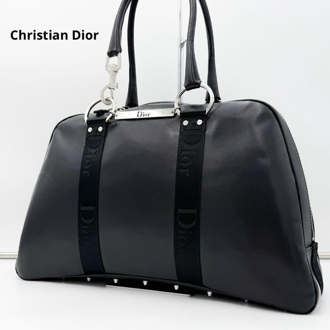 Rare Christian Dior Hardcore Bag Galliano Era Y2K Mini Boston Handbag Black