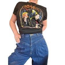 Vintage Jordache High Waist Jeans Pleated Tapered Leg Dark Wash Denim 24" mom