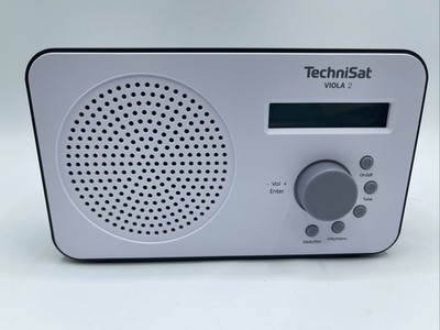 TechniSat VIOLA 2 - tragbares DAB Radio klein, DAB+, 1 Watt RMS weiß/schwarz NEU