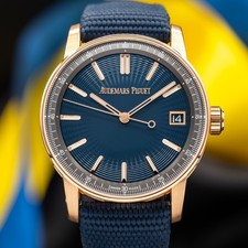 2024 NEW Audemars Piguet Code 11.59 18K Rose Gold Blue Nuit Dial 41mm 15210OR 2