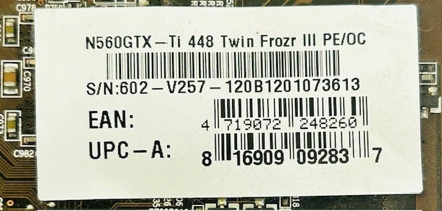1.2GB MSI Twin Frozr III nVidia GeForce GTX 560 Ti Mini HDMI PCI-e Graphics Card - Image 2 of 4