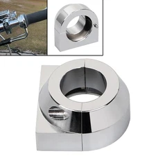 Chrome Dual-Cable Throttle Housing Clamp For Harley XL FXST FXD FLT 1" Handlebar