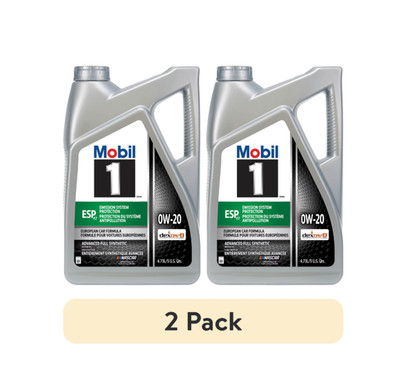 Mobil 1 ESP X2 0W-20 Full Synthetic Engine Oil 2 Pack 5QT