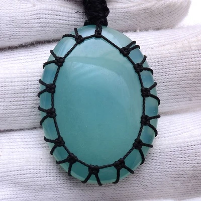 Handgefertigt Natürlich Onyx Schöne Edelstein Heilung Makramee Kristall Reiki - Bild 1 von 4