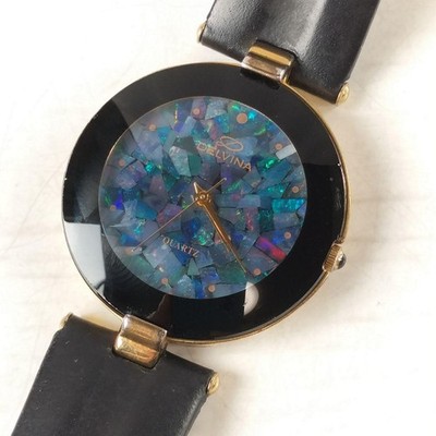 Delvina Opal Watch U-10002-DLX Quartz Men's Used Unique Jewelry