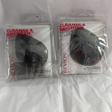 Revlon Konjac Sponge Charcoal Cleanse Brighten Gently Exfoliates Set of 2 New
