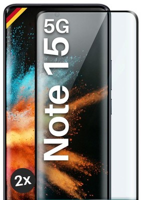 2x Panzerfolie für Xiaomi Redmi Note 15 5G Glas Full Screen Cover Schutzglas