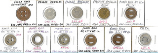 11 Different San Juan Puerto Rico Transportation Tokens