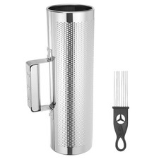 Stainless Steel Guiro Instrument 4" x 12" Percussion Instrument with Scraper