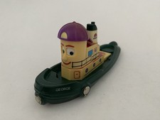 Theodore Tugboat Brio Wooden Railway GEORGE Tugboat w/ Moving Eyes Magnets GUC