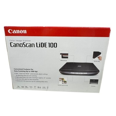 Canon CanoScan LiDE 100 Color Image Scanner Flatbed USB 2.0 Auto Scan Mode NEW