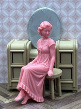 1:24 Scale Dollhouse Figure  "Evening Beauty Ritual" 1950s Inspired by Marx