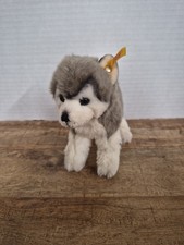 Steiff Bernie Husky Soft Plush 7" 104985 Realistic.