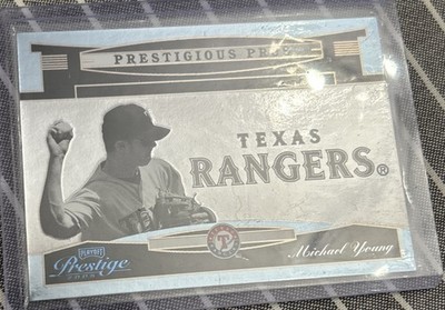 Michael Young 2005 Playoff Prestige Prestigious Pros Gold Jerseys /25 #PP-92
