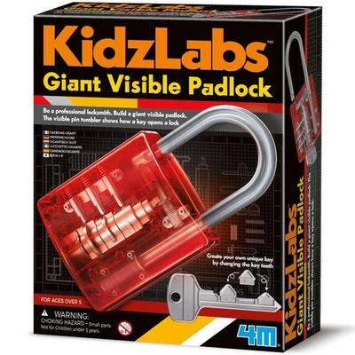 4M KidzLabs - Riesiges sichtbares Vorhängeschloss