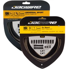 Jagwire Carbon Silver Bike Cable & Brake Shift Kit - Universal Sport & SRAM/