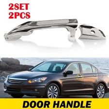 2PC Front Left Outer Door Handle Chrome 72181-TA5-A11 For 2008-2012 Honda Accord