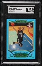 2008 Bowman Draft Picks & Stars Rookie Blue /499 Russell Westbrook SGC 8.5 0l24