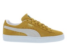 Puma Suede Classic XXI Mens Shoes Size 8.5, Color: Honey Mustard/Puma White