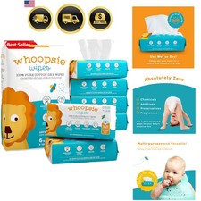 The 100 Pure Cotton Dry Baby Wipes   Ultra Soft, Unscented, Chemical-Free W...