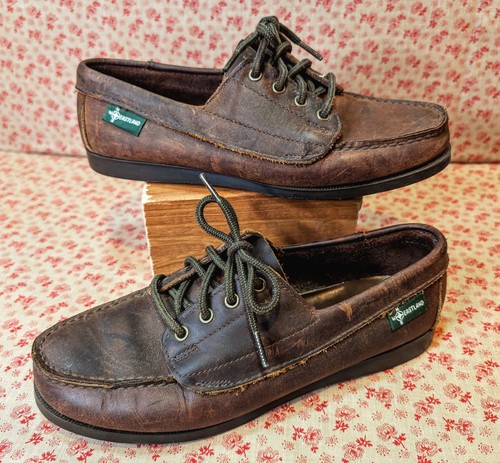 Vtg. Eastland Genuine Leather Casual Boat Shoes~Women's 9W~397 2360 E~373948 USA