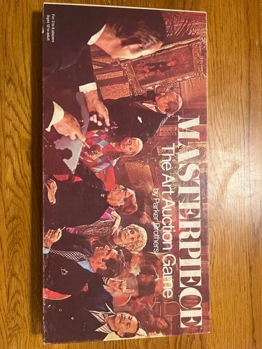 Masterpiece The Art Auction Board Game #4 Vintage 1970 Parker Brothers  COMPLETE