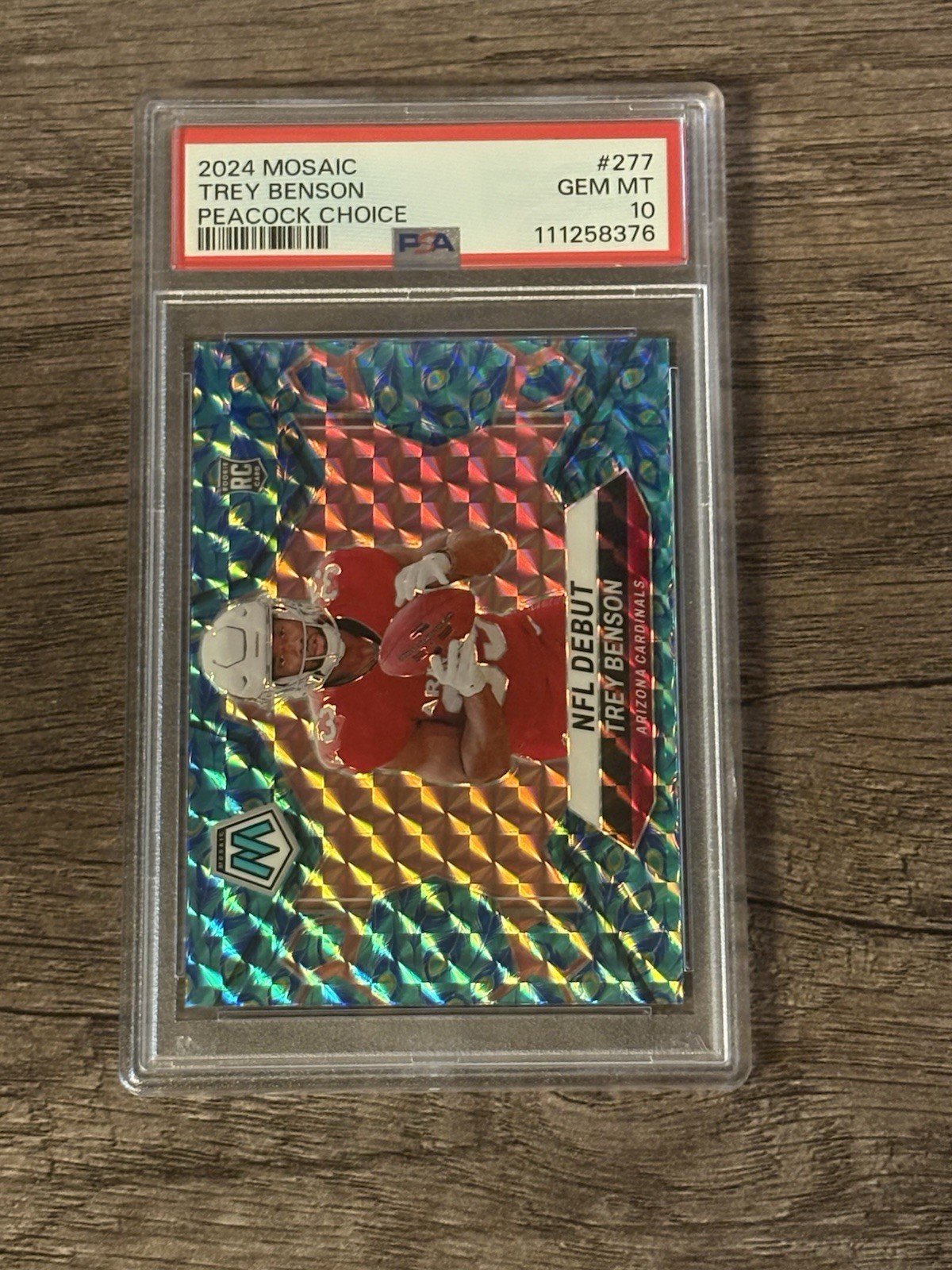 Trey Benson Panini Mosaic #277 Peacock Choice