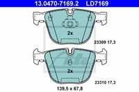 ATE Bremsscheiben Ø345MM + BremsbelÄGe Hinten FÜR BMW 7 BMW