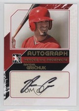 2011 ITG Heroes and Prospects Close Up Gold /10 Randal Grichuk #A-RG2 Auto 9oy