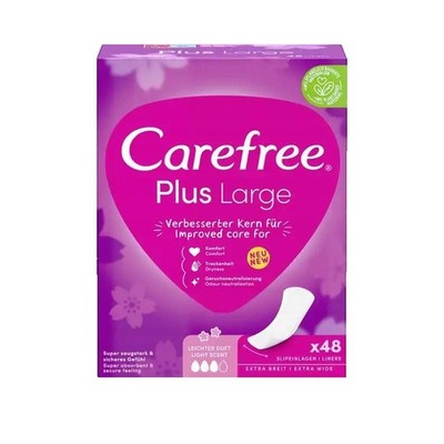 Carefree Plus Large Damenbinden Mild Duft 48 Stück