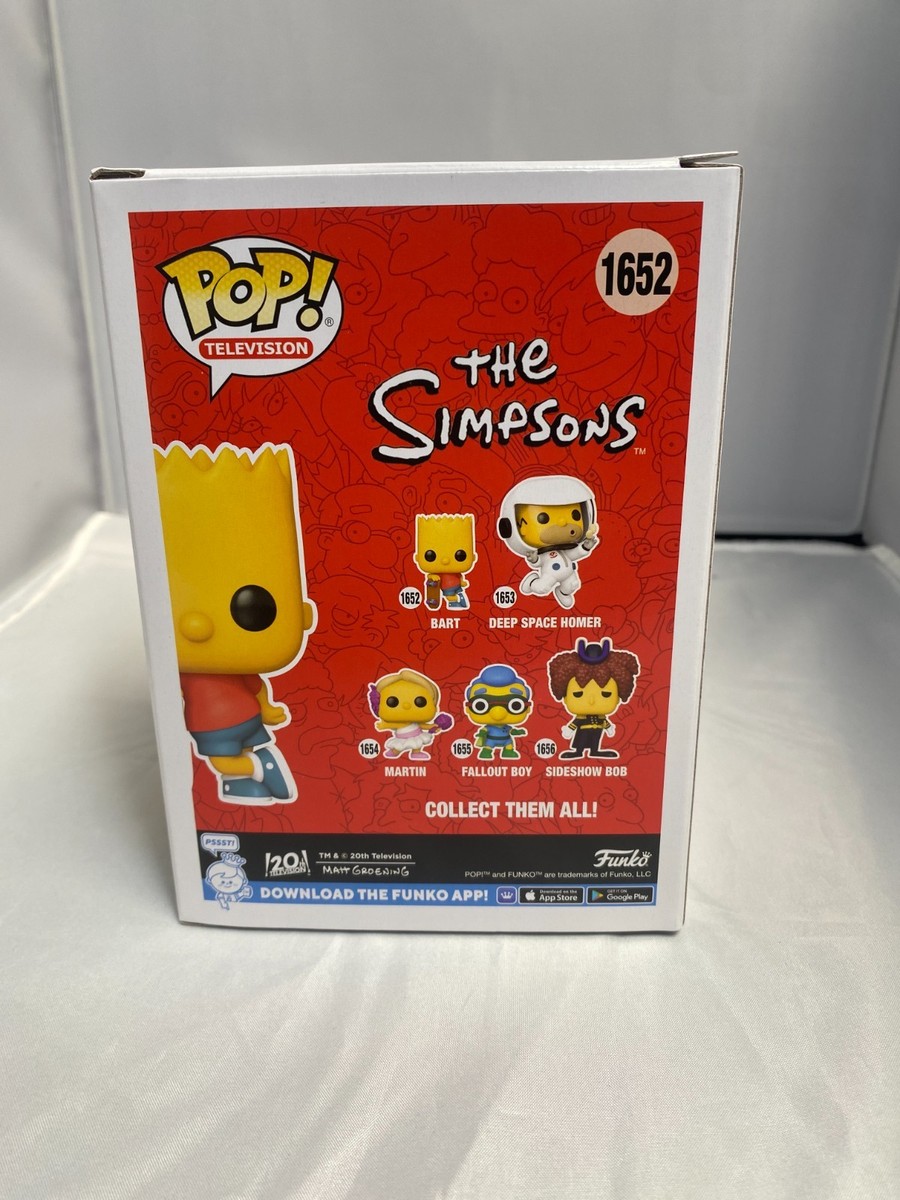 Funko Pop Television Bart Simpson #1652 The Simpsons Vinyl Figure